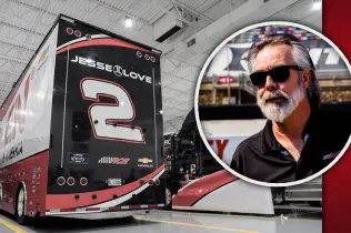 Jesse Love's Nascar trailer