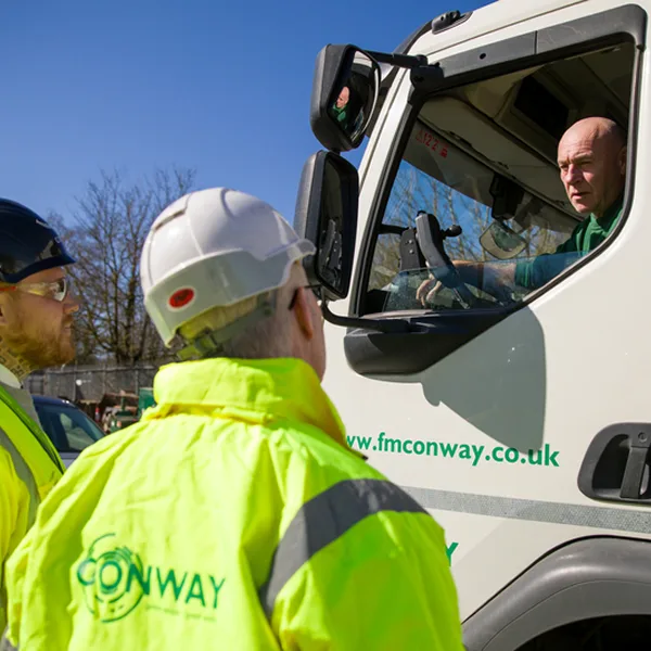 driver in a truck