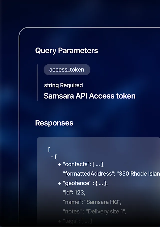 Samrha Api Harness the Power of Your Data | Samsara