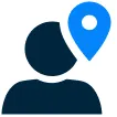 Person Icon with Location Pin