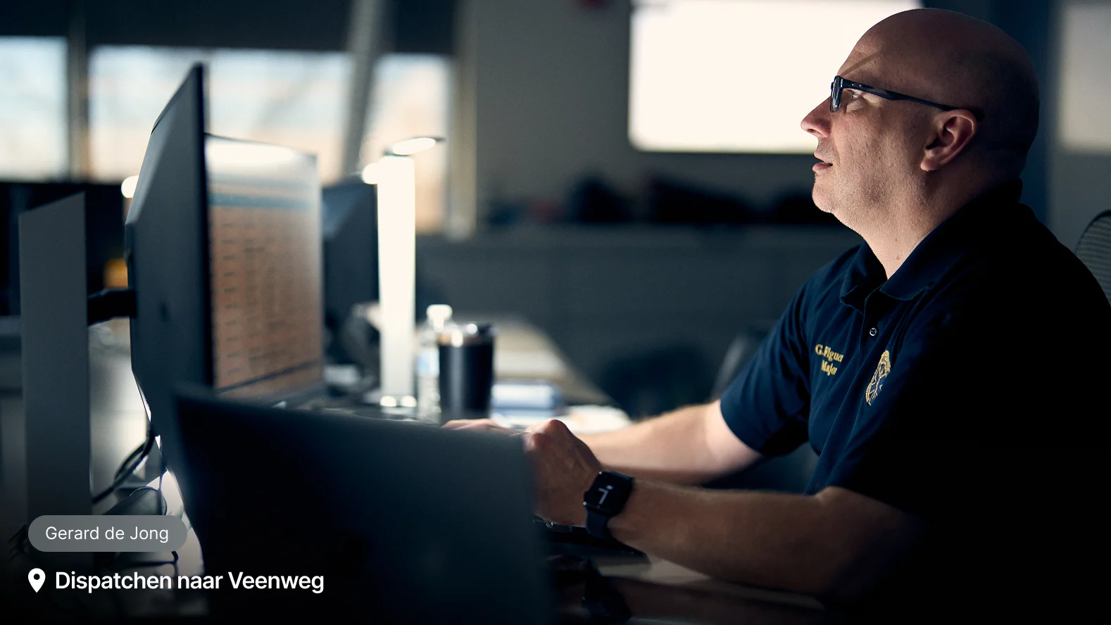 Dispatchmanager die het Samsara Connected Operations Platform gebruikt