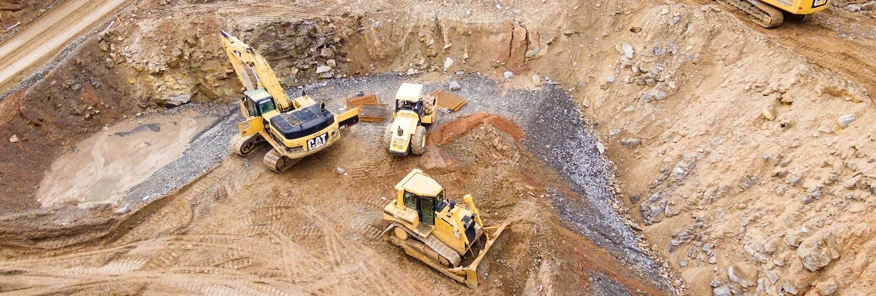 Heavy equipment at a job site. Photo by Shane McLendon.