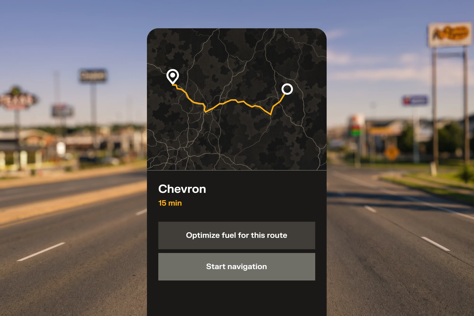 Navigation app showing a 15-minute, 3.8-mile route to Safeway at 5290 Diamond Hts Blvd, San Francisco, CA.