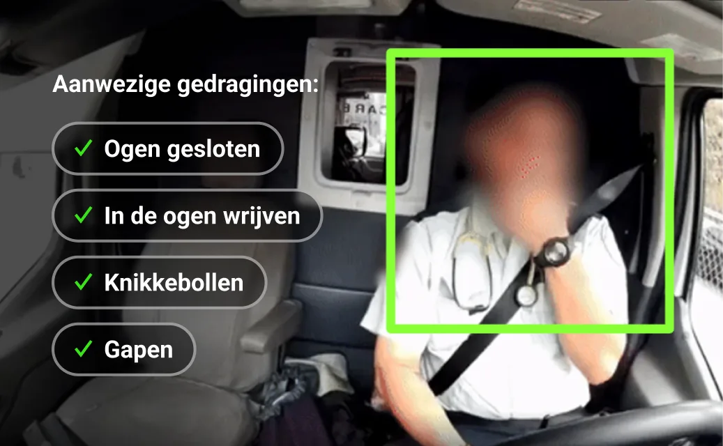 slaperigheidsdetectie op basis van gedrag