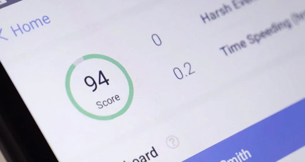 Screenshot detail of the Samsara dashboard on a mobile