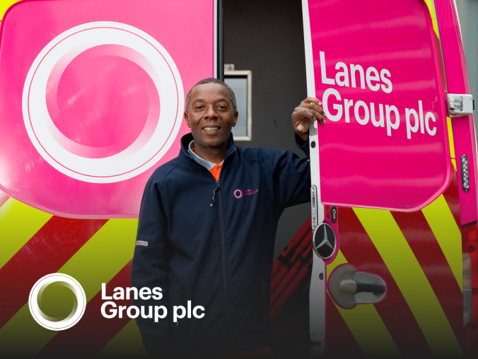 Lanes Group men in a car