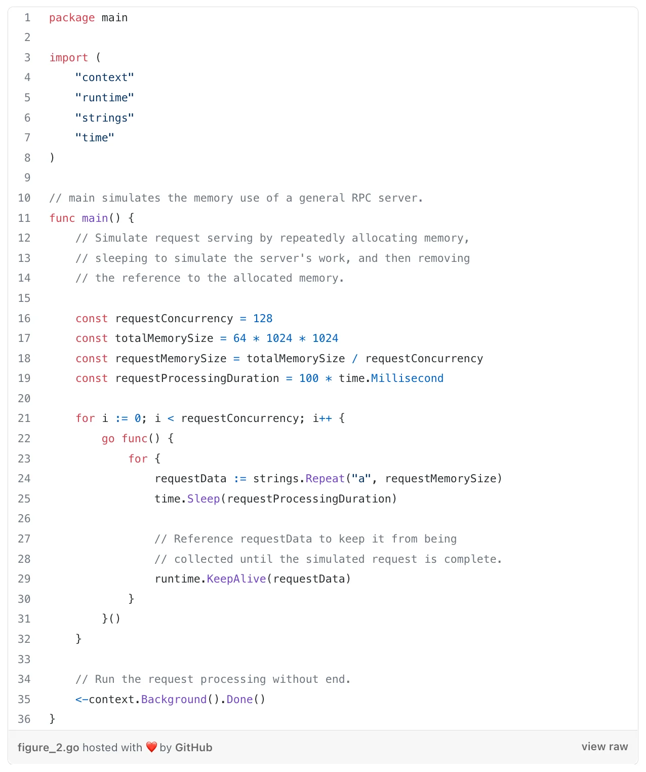 Reducing Costs for Large Caches in Go
