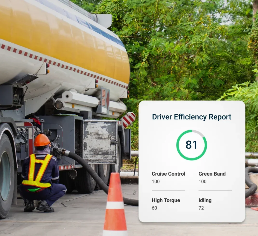 Samsara outdoor waterproof sensor on vehicle