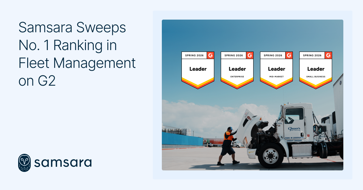 Samsara Sweeps No. 1 Ranking in Fleet Management on G2