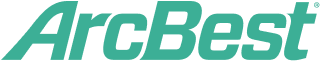 Logo ArcBest en vert sarcelle avec texte en italique stylisé affichant le nom de l'entreprise.