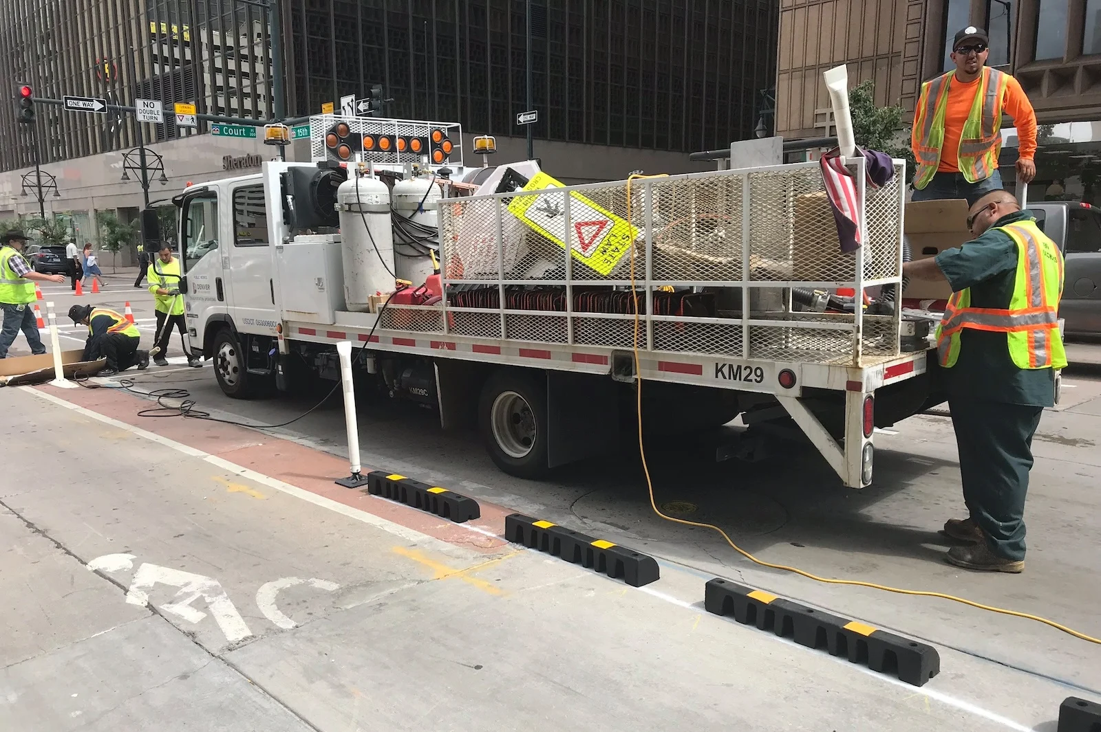 Section télématique et EM des véhicules de Denver