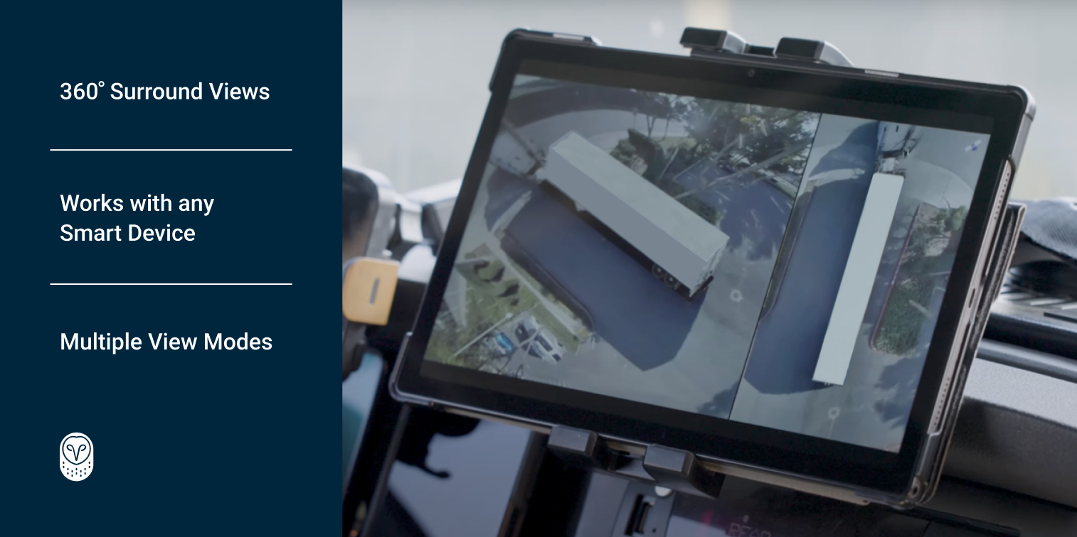 Exhibit C: View from the LinkVue system in the cab