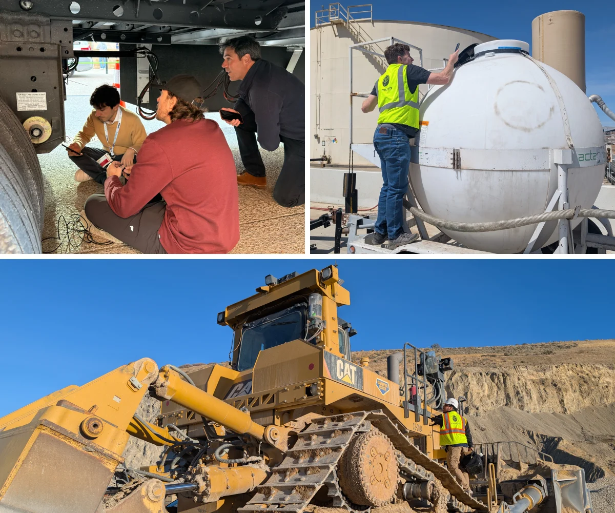 Samsara engineers and product managers on customer sites