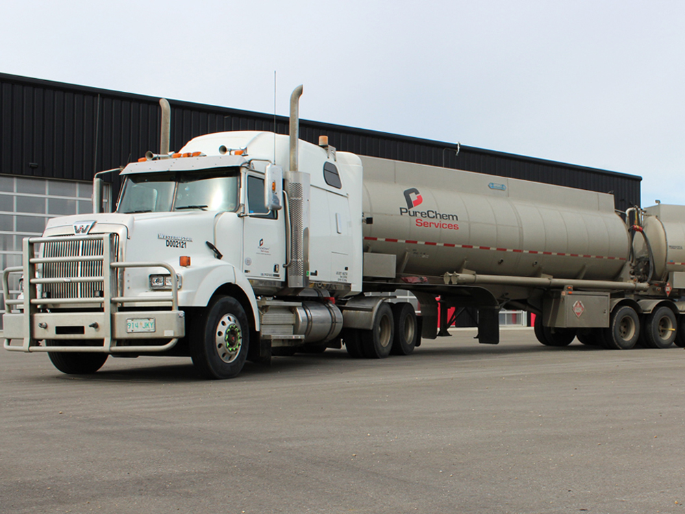 PureChem oil and gas tanker truck
