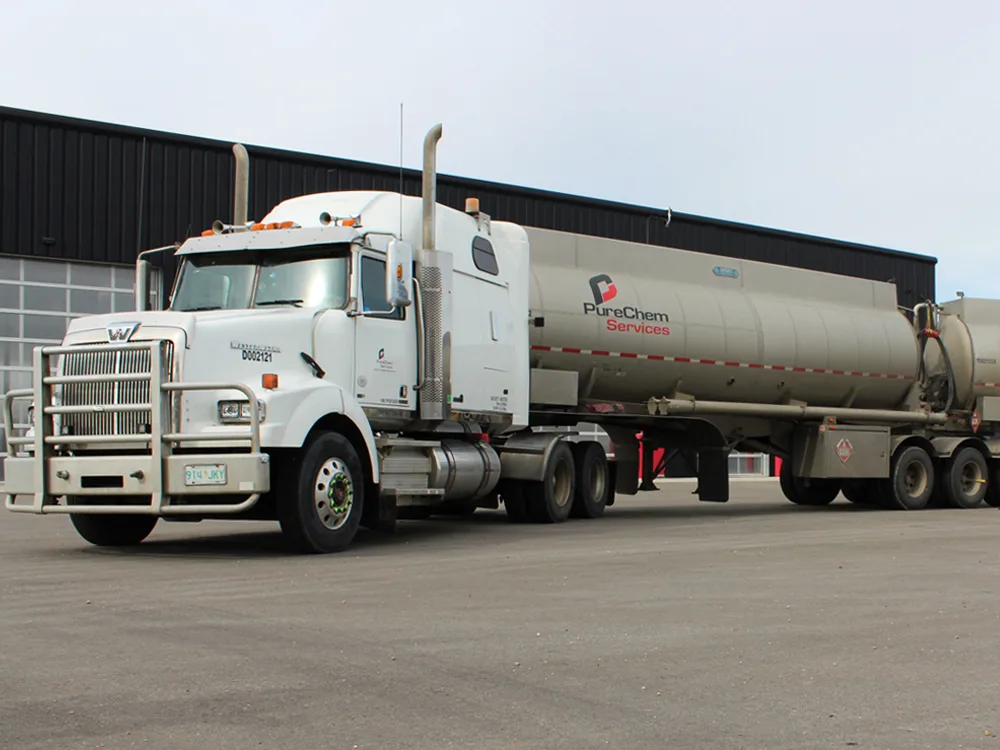 PureChem oil and gas tanker truck