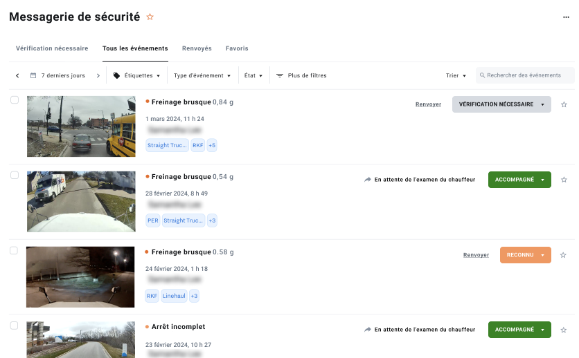 RAPPORTS DE SÉCURITÉ