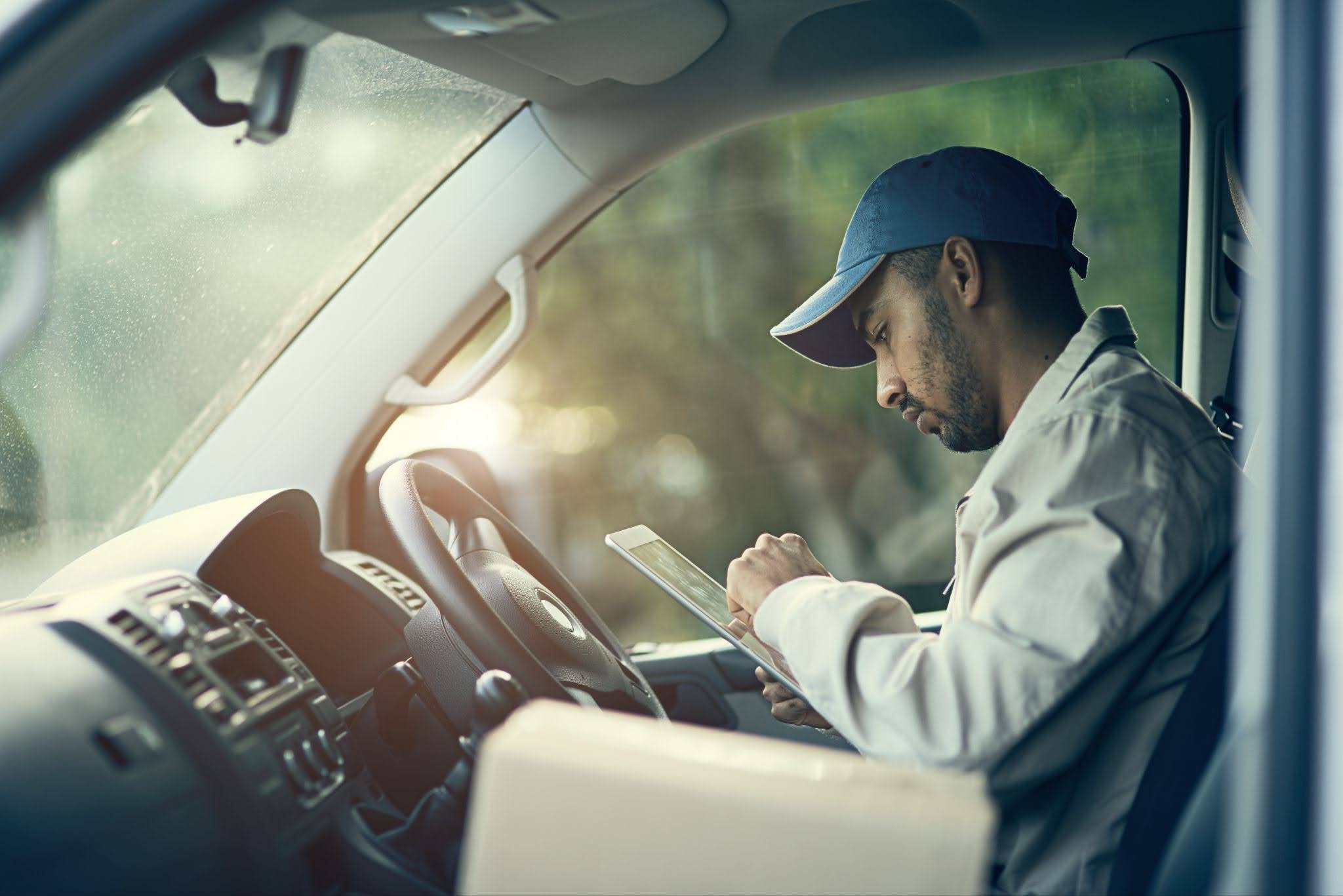 driver in truck