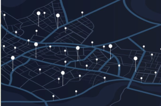 Diagram of tracking points related to asset tags