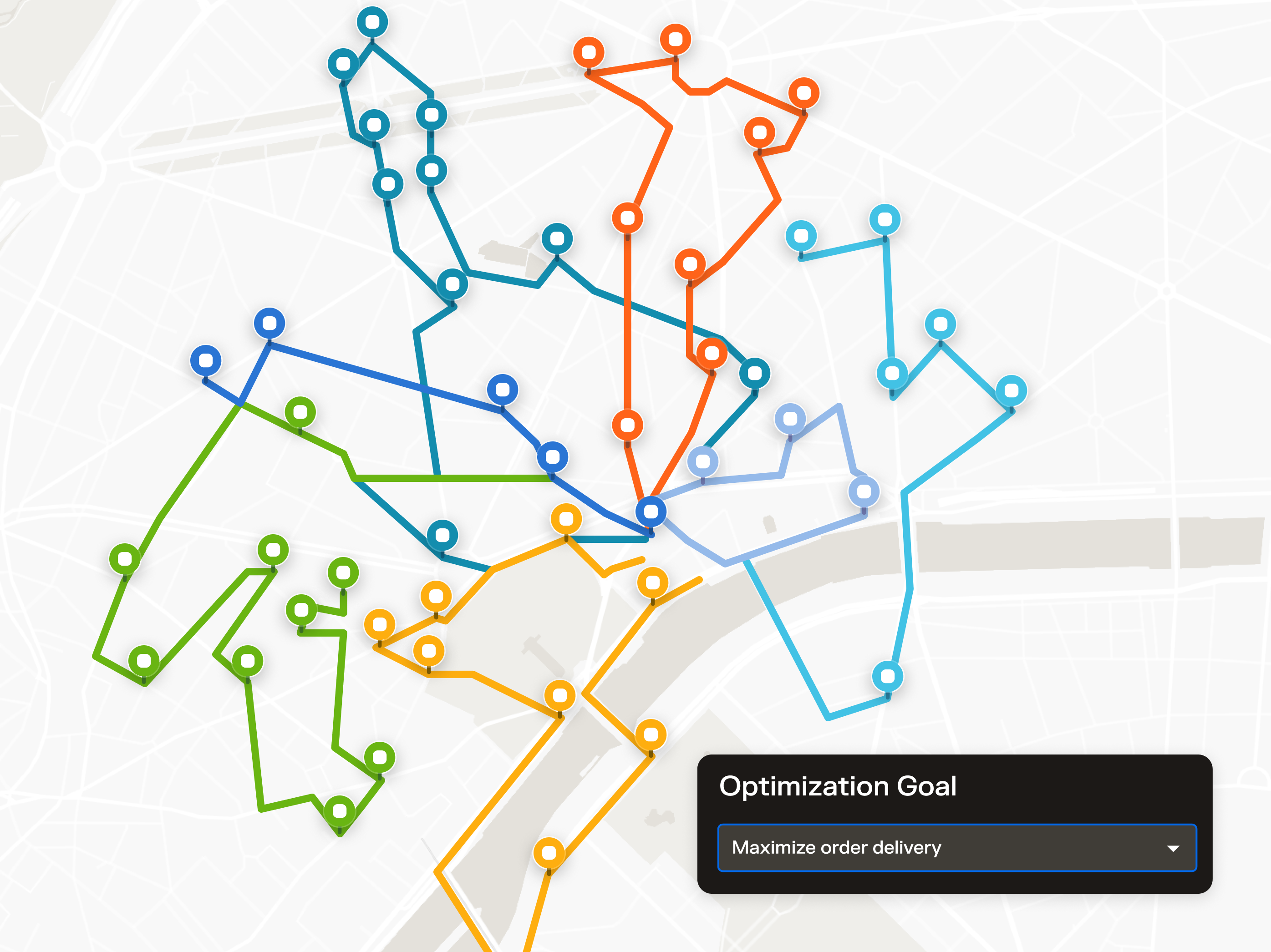 Optimize routes