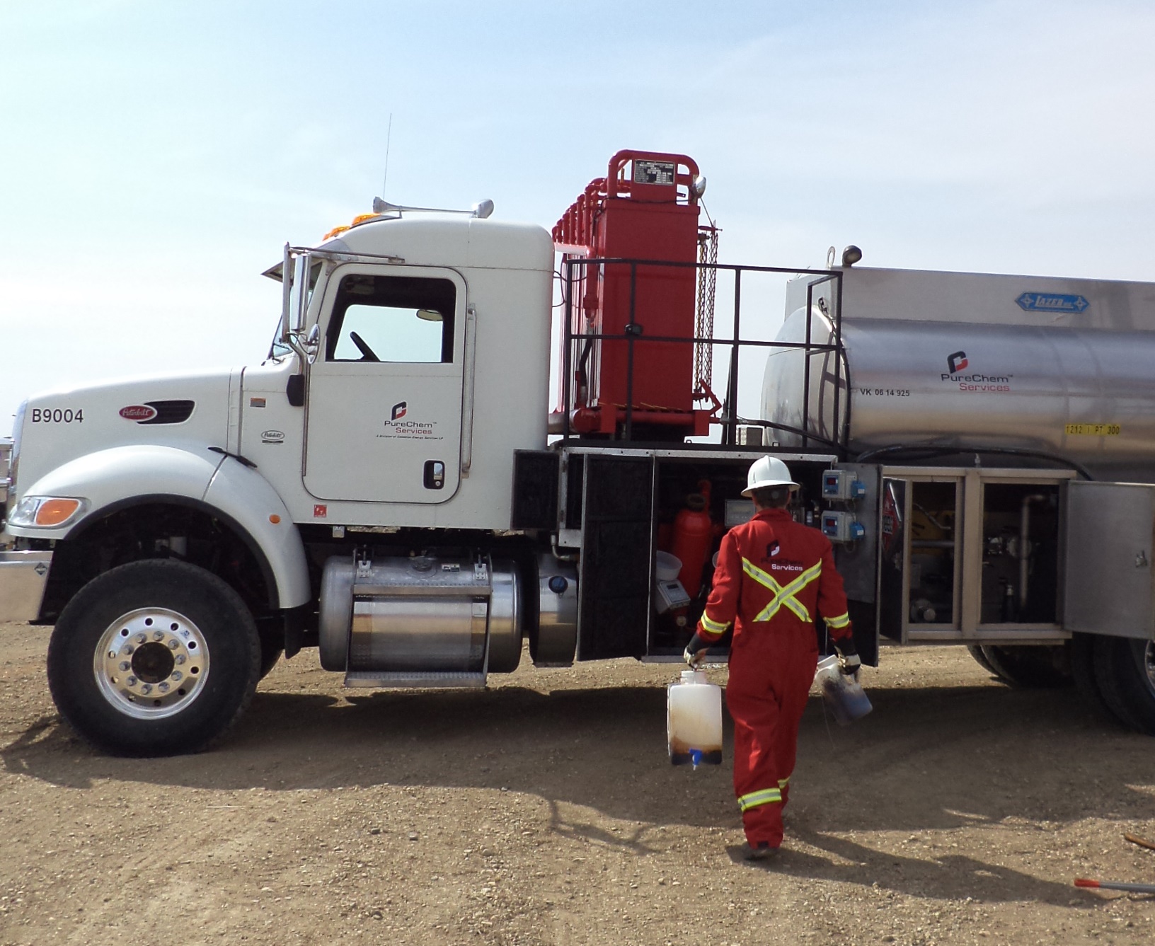 PureChem oil and gas tanker truck