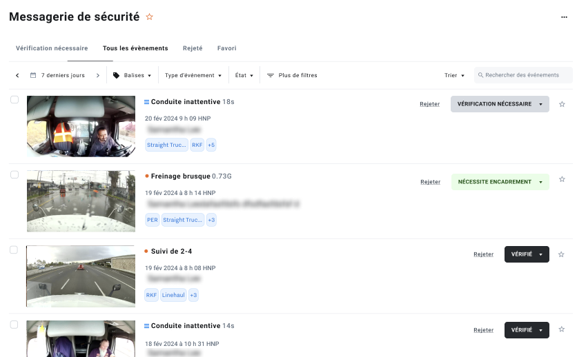 Rapports de sécurité