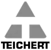 Gray triangle logo above two smaller triangles with the word TEICHERT below in bold black text.