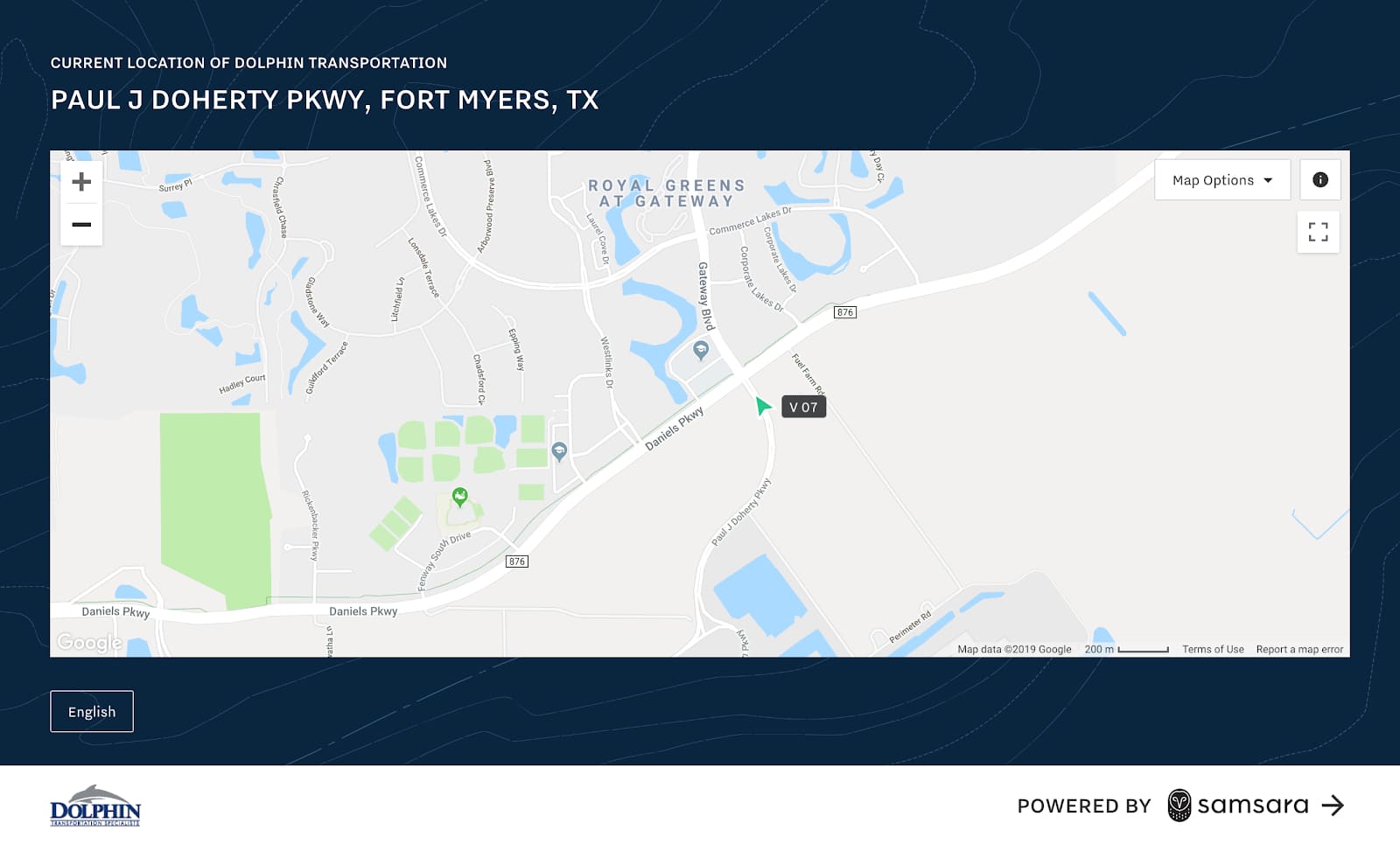 Dolphin Transportation Live Share View