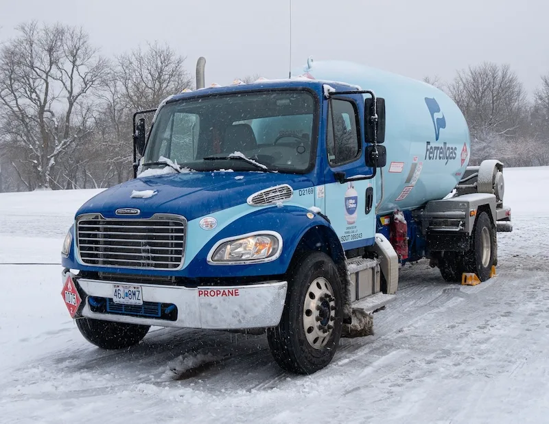 ferrellgas truck in snow