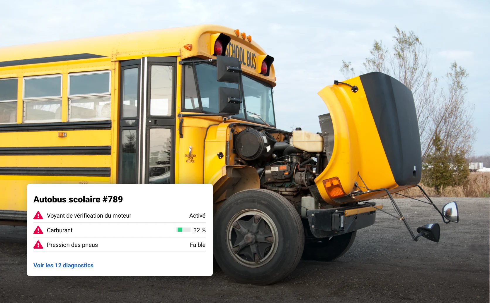 image d’entretien des autobus scolaires de la maternelle à la 12e année