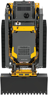 Compact track loader seen from above