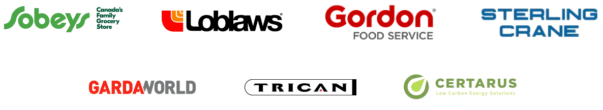 Logos for XPO, DHL. Home Depot, Primoris, Sysco, Denver, Roto-Rooter