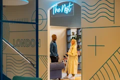 Samsara employees in the nest at the Samsara London Office.