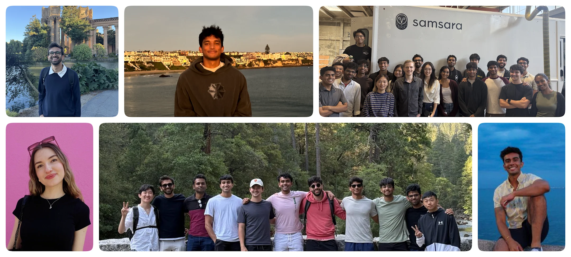 Collage image of interns 2025