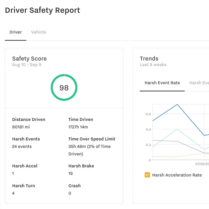 Driver safety report example
