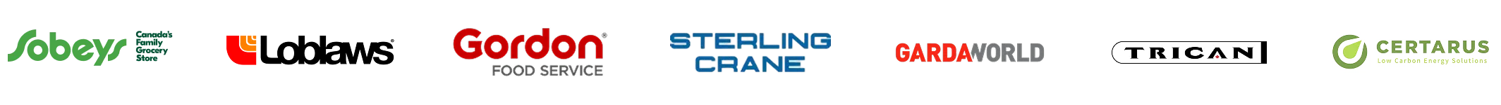 Logos pour XPO, DHL. Home Depot, Primoris, Sysco, Denver, Roto-Rooter