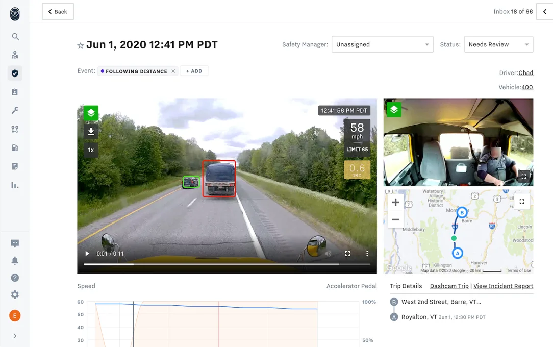 Real time driver view