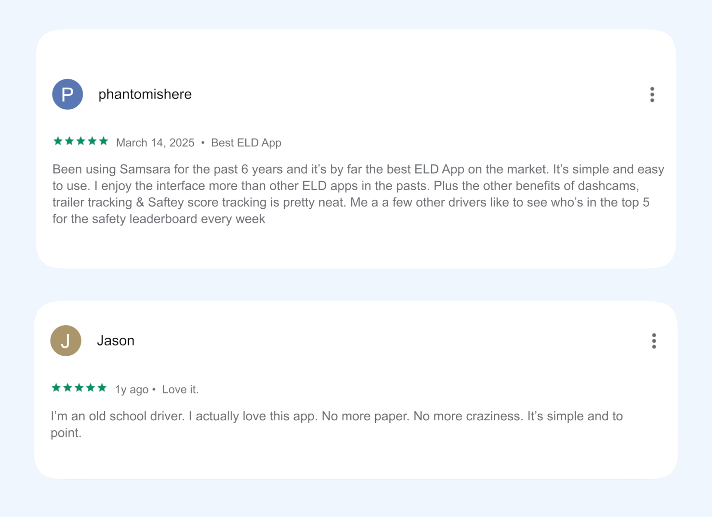 Drivers Love Samsara 