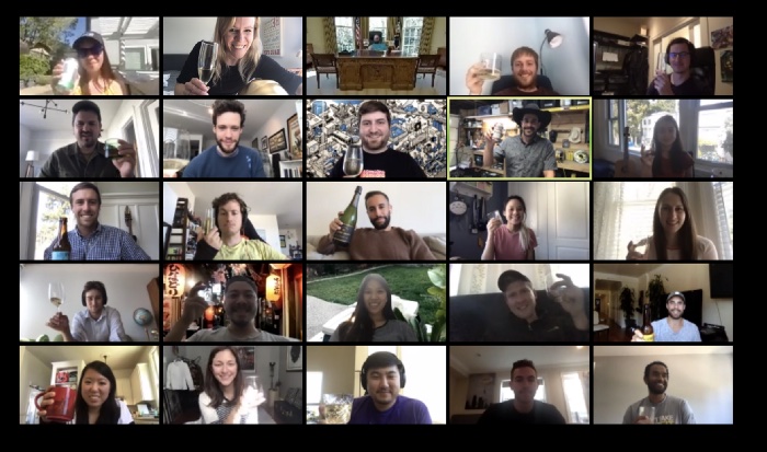 Friday Zoom happy hours!