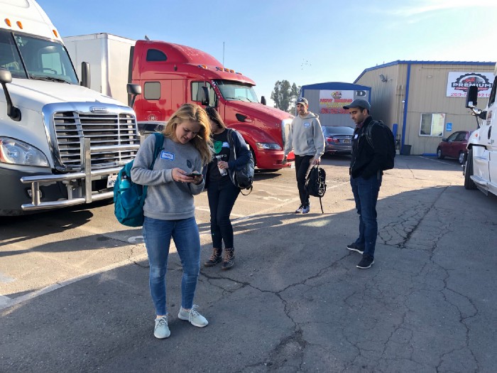 Hayley Young, Jenn Leung, Corbin Muraro, and Sujay Khandekar came with me on a customer visit last December.