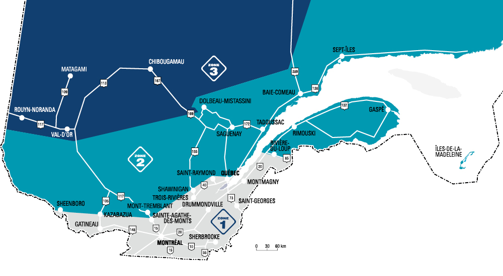 Dégel printanier au Québec