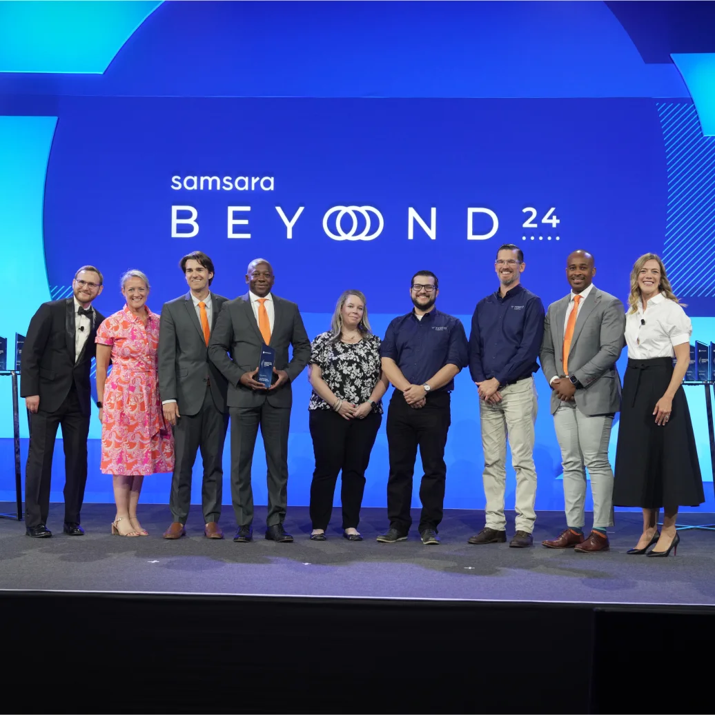Customers being awarded at the Samsara Beyond 2024