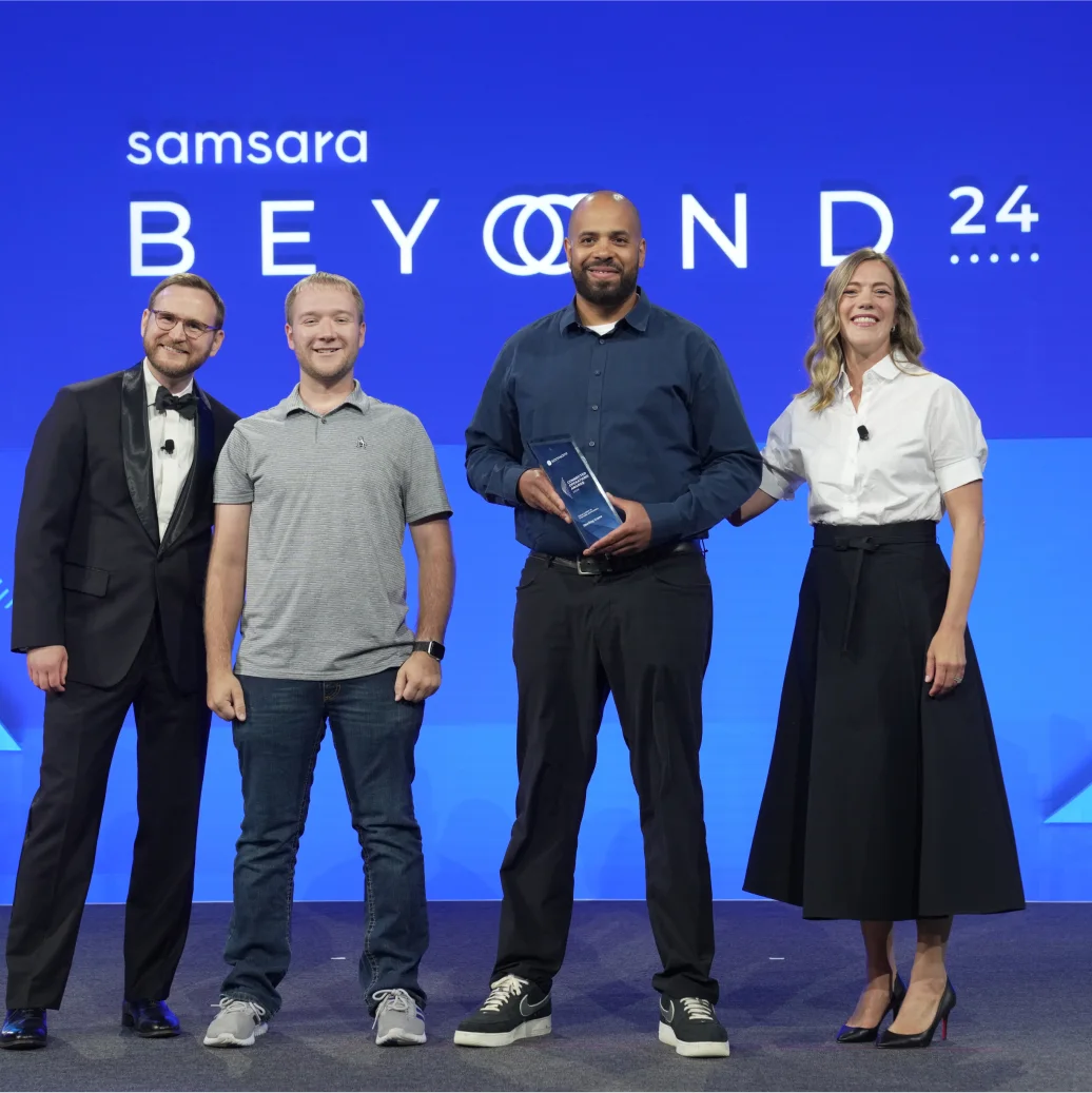 Customers being awarded at the Samsara Beyond 2024