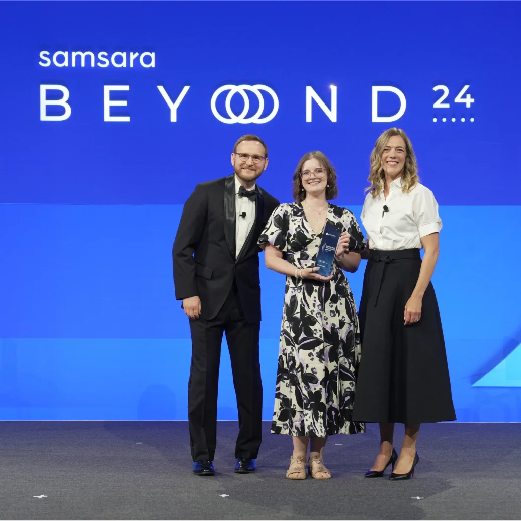 Customers being awarded at the Samsara Beyond 2024