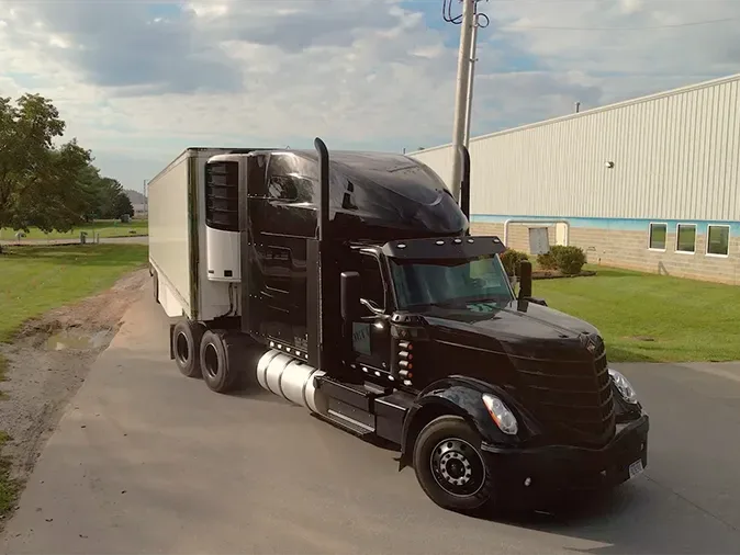 Truck on road