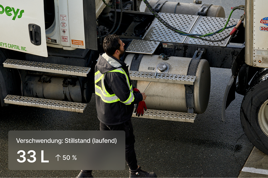 Verlust von 8,8 gal bis zu 50 % aufgrund von Stillstand bei laufendem Motor