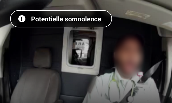 Détection possible de la somnolence avec la caméra embarquée IA Dash Répondre 0 72 0° 100 %