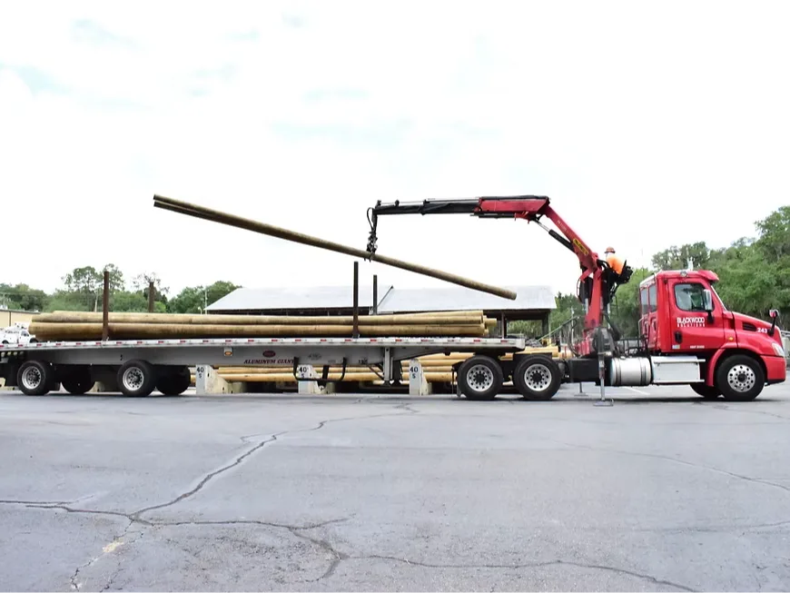 Truck lifting pole