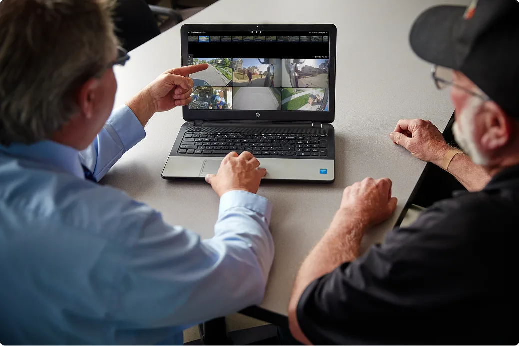 Safety managers review HD video and audio footage