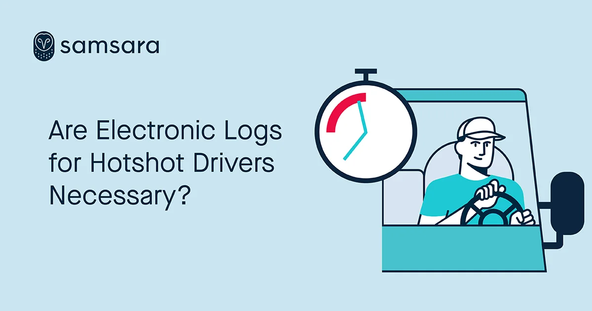 Electronic logs for hotshot drivers
