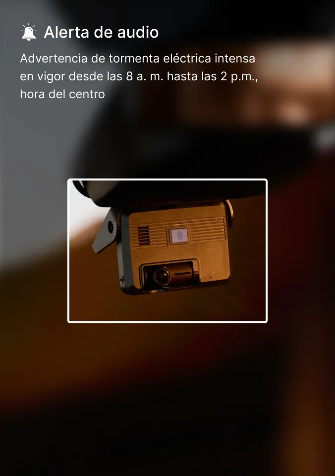 Alerta de audio en cabina